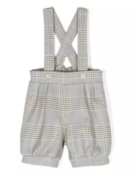 La Stupenderia комбинезон в клетку Prince-of-Wales, серый