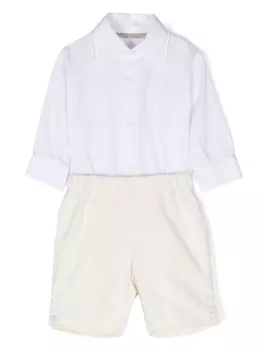 La Stupenderia комплект из топа и брюк, нейтральный цвет