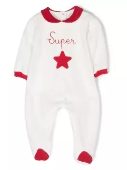 La Stupenderia пижама с вышивкой, белый