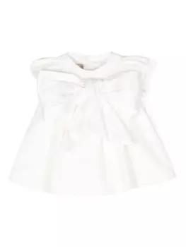 La Stupenderia платье с бантом, белый