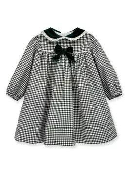 La Stupenderia платье в клетку гингем, зеленый