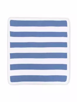 La Stupenderia полосатое одеяло из органического хлопка, синий