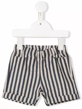 La Stupenderia полосатые шорты прямого кроя, нейтральный цвет