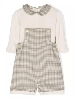 La Stupenderia ромпер фактурной вязки, нейтральный цвет