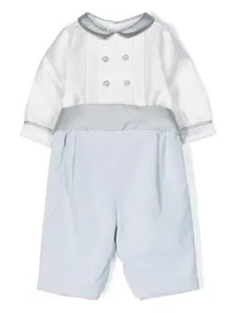 La Stupenderia ромпер с атласной отделкой, белый