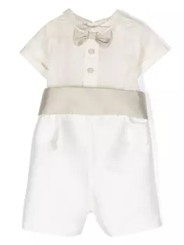 La Stupenderia ромпер с бабочкой, белый