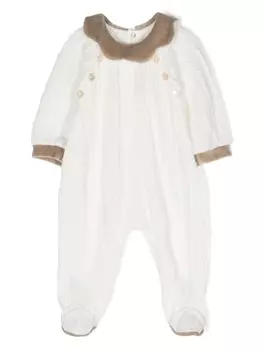 La Stupenderia ромпер с контрастной отделкой, белый