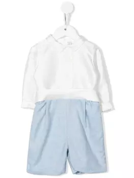 La Stupenderia ромпер в двух тонах, белый