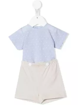 La Stupenderia ромпер в горох, синий