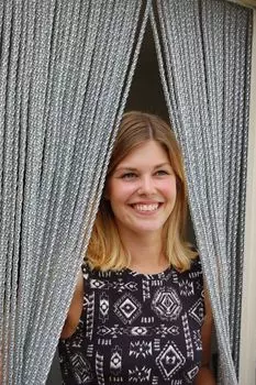 La Tenda CORTONA 1 занавеска в полоску серая, размеры: 100 x 230 см, серый