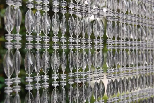 La Tenda ELBA 1 штора из бисера прозрачно-серая, размеры: 100 x 230 см