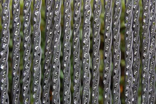 La Tenda LUCCA 4 XL полосатая штора антрацит, размеры: 120 x 230 см, серый