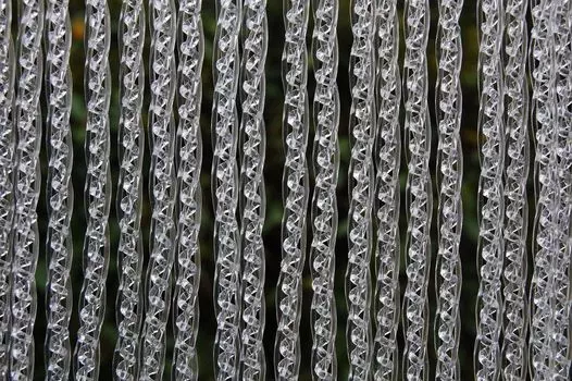 La Tenda OSTIA 1 прозрачная штора в полоску, размеры: 90 x 210 см., прозрачный