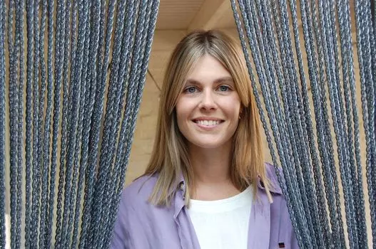 La Tenda Pro BELLLANO 4 XL полосатая штора серая, размеры: 100 x 250 см, серый