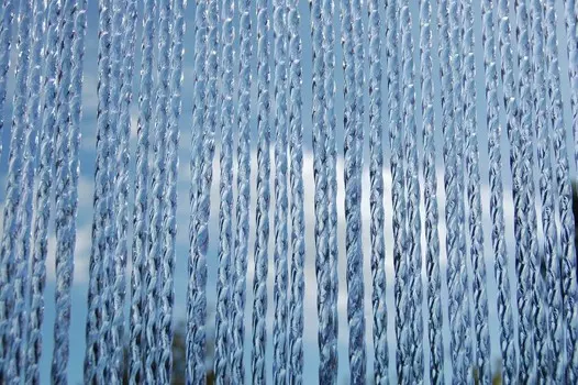 La Tenda RIMINI 1 прозрачная занавеска в полоску, размеры: 90 x 210 см., черный