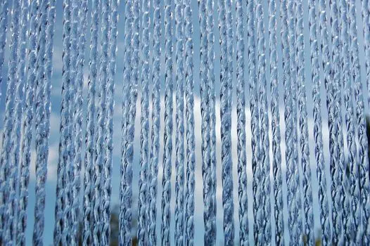 La Tenda RIMINI 1 XL прозрачная занавеска в полоску, размеры: 120 x 230 см., серый