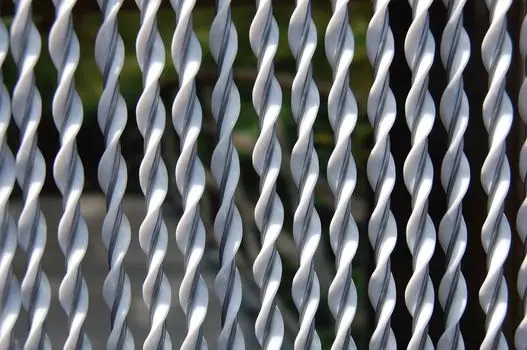 La Tenda RIVA 2-полосная штора белая, размеры: 90 x 210 см, черный