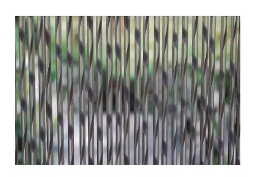 La Tenda SIENA 2 XL полосатая штора серая, размеры: 140 x 230 см, черный