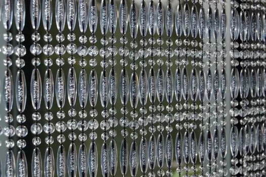 La Tenda STRESA 3 шторы из бисера прозрачные, размеры: 90 x 210 см, серый