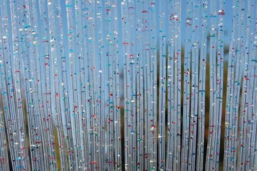 La Tenda VINCI 1 XL прозрачная штора в полоску, размеры: 120 x 230 см., прозрачный