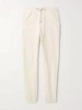 LA Зауженные спортивные штаны из хлопкового джерси JOHN ELLIOTT, экрю