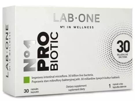 Lab One, Пробиотик, 30 капсул.