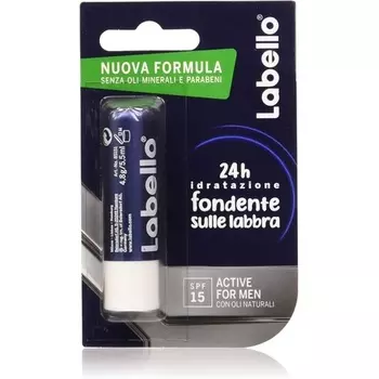 Labello Active для мужчин Бальзам для губ SPF 15 24 часа от обезвоживания