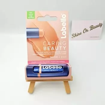 Labello Caring Beauty Нюдовый бальзам для губ — новый дизайн