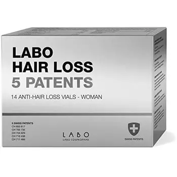 Labo Hair Loss 5 Патенты Флаконы против выпадения волос для женщин 14 x 3,5 мл