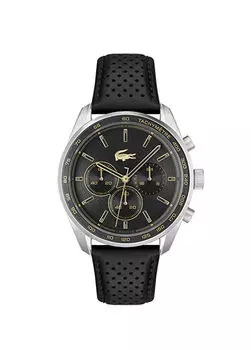 Lac2011379 кожаные мужские наручные часы Lacoste, черный