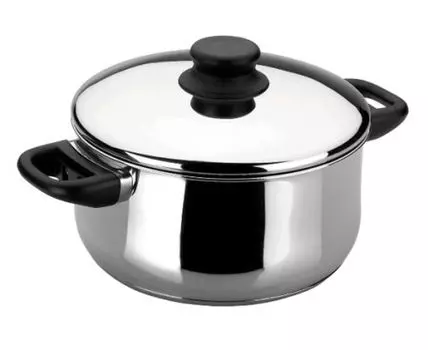Lacor 14322 Сотейник из нержавеющей стали, 22 см, с крышкой Кастрюля с крышкой, нержавеющая сталь, диаметр 22 см, подходит для индукционных плит