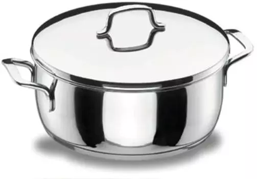 Lacor 90020 Faitout Gourmet Кастрюля 20 см с крышкой, нержавеющая сталь, диаметр 20 см, подходит для индукционных плит