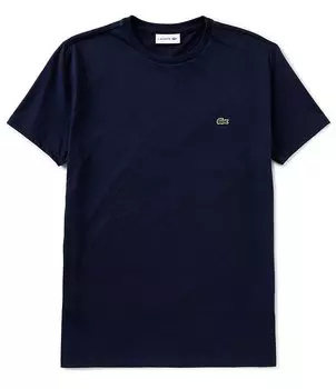 Lacoste Big & Tall Pima Хлопковая трикотажная футболка с короткими рукавами, синий