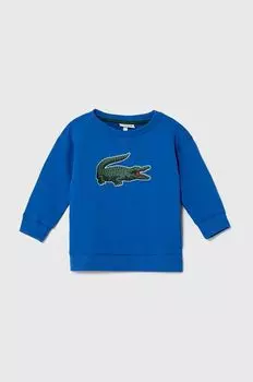 Lacoste Детская хлопковая толстовка, синий