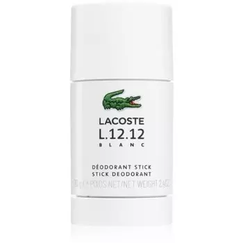 Lacoste Дезодорант-стик Eau De L.12.12 Blanc для мужчин, 70 г