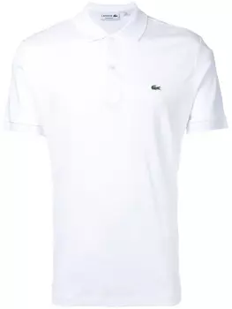 Lacoste футболка-поло с логотипом, белый