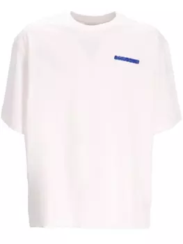 Lacoste футболка с графическим принтом, белый