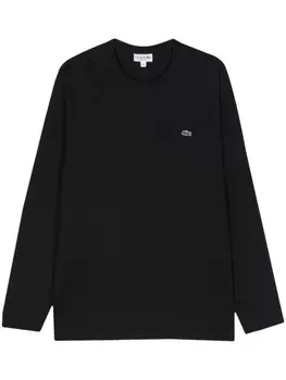 Lacoste футболка с нашивкой-логотипом, черный