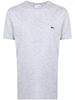 Lacoste футболка с нашивкой-логотипом, серый