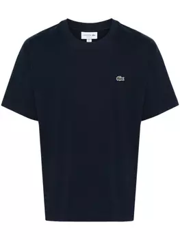 Lacoste футболка с нашивкой-логотипом, синий