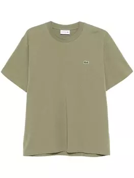 Lacoste футболка с нашивкой-логотипом, зеленый