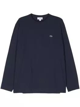 Lacoste футболка с вышитым логотипом, синий