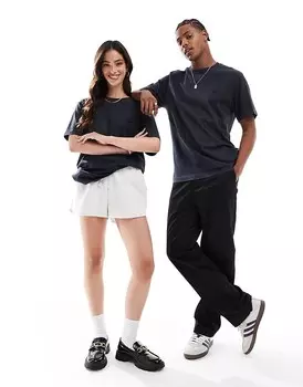 Lacoste – футболка унисекс черного цвета с логотипом