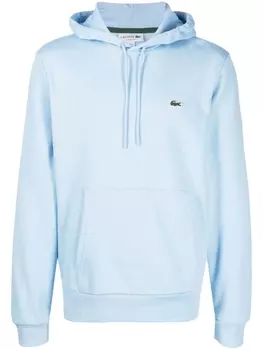 Lacoste худи с кулиской и нашивкой-логотипом, синий