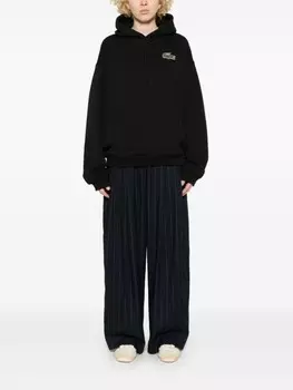 Lacoste худи с нашивкой, черный
