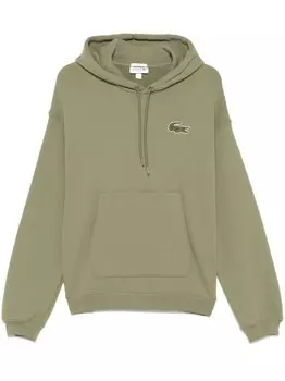 Lacoste худи с нашивкой-логотипом, зеленый