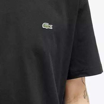 Lacoste Классическая хлопковая футболка, черный