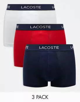 Lacoste – комплект из 3 пар боксеров разных цветов