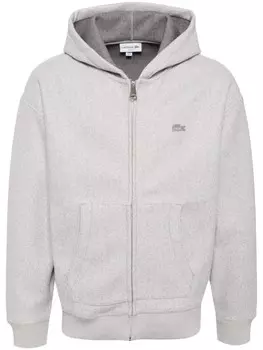 Lacoste куртка свободного кроя с капюшоном, серый