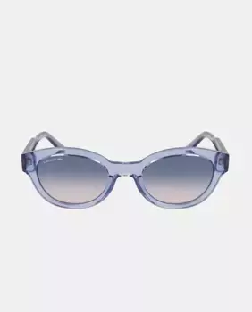 Lacoste L6024S Инъекционные женские солнцезащитные очки, светло-голубой